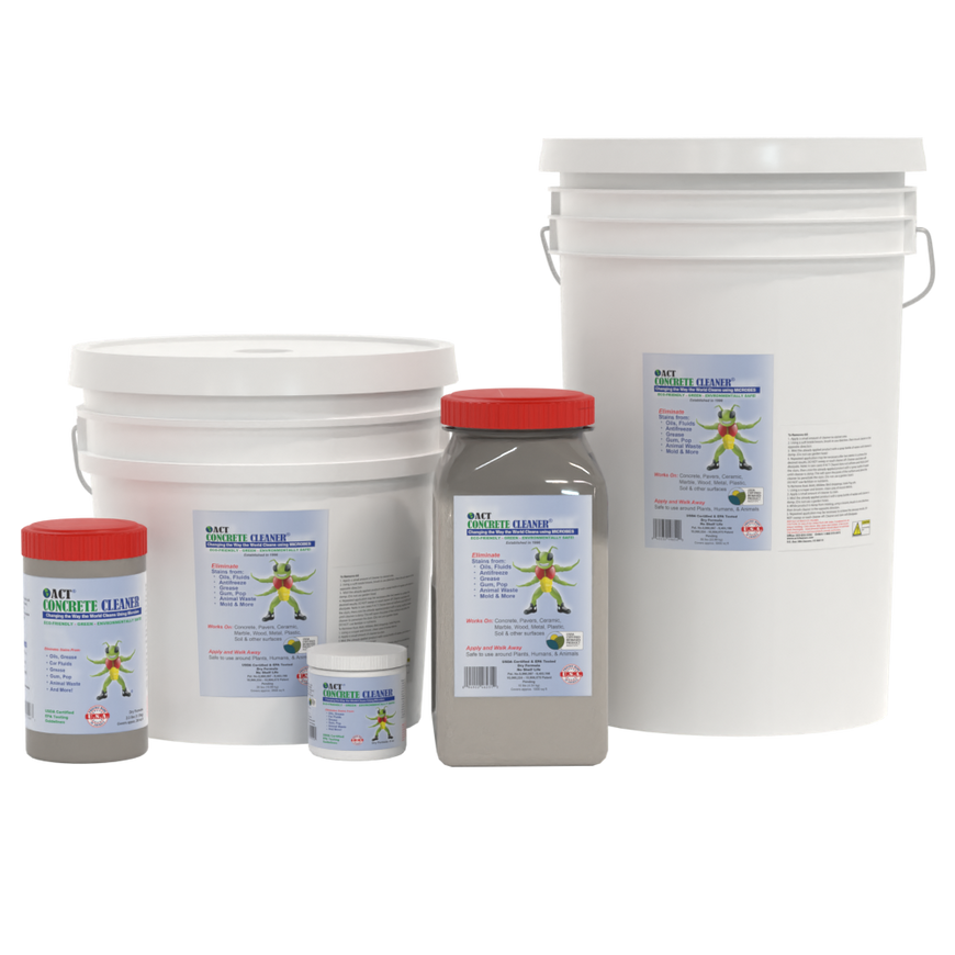 ACT Concrete Cleaner – Eco-Friendly Dry Powder Oil Stain Remover for D ...