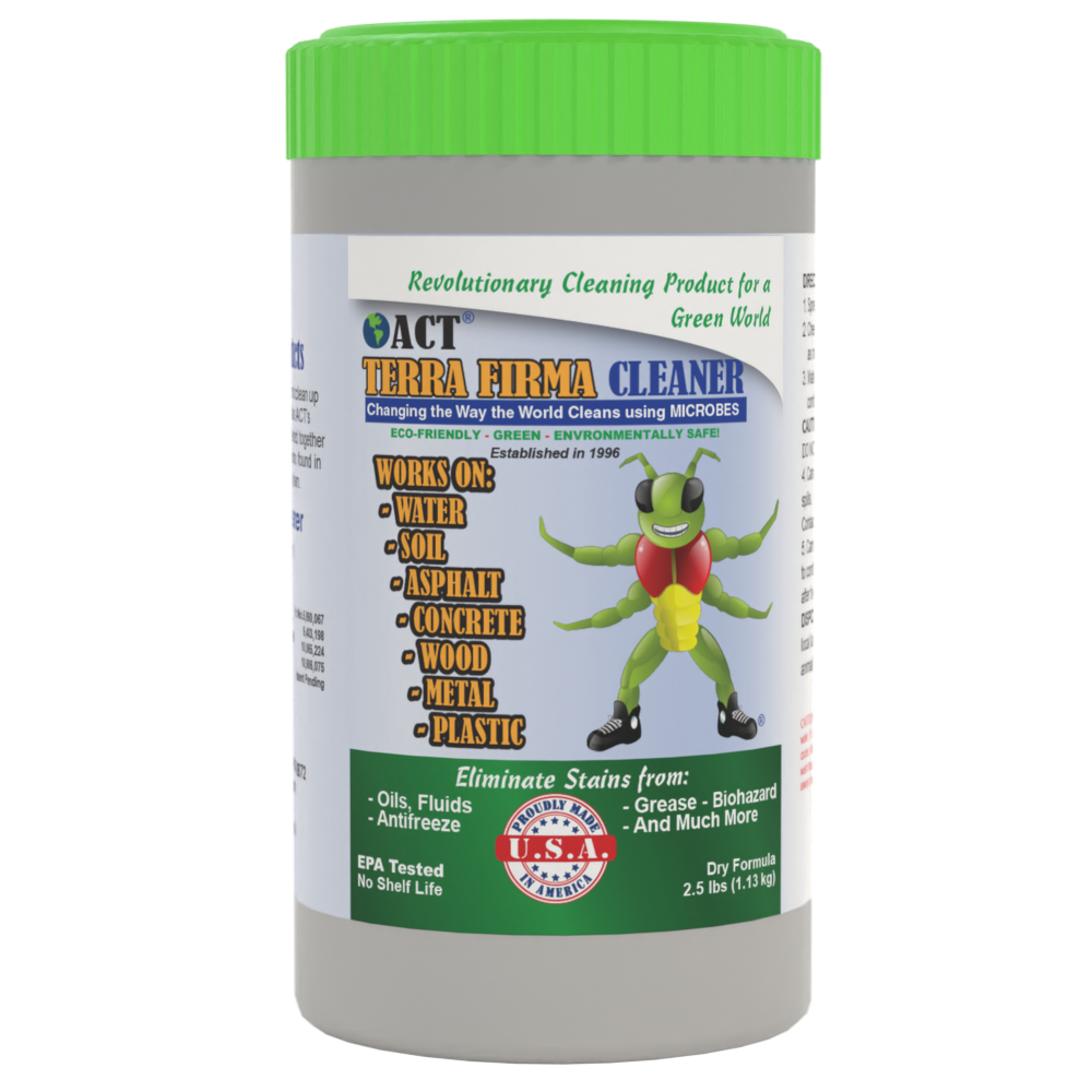Microbial Cleaner ACT Terra Firma - Industrial-Grade Microbial Cleaner for Oil Spill Rem ...