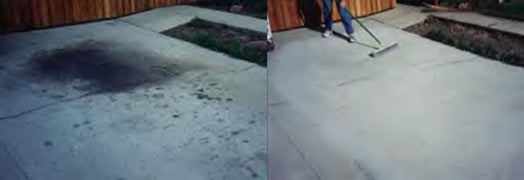 ACT Concrete Cleaner – Eco-Friendly Dry Powder Oil Stain Remover for Driveways, Sidewalks, Garages & Commercial Use | HOA Approved | Bioremediation Formula | Safe around Pets